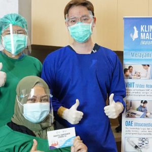 Vaksinasi covid-19 di klinik tht terpadu malang