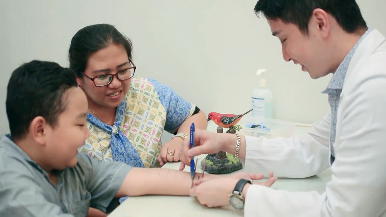tes alergi anak di klinik tht terpadu malang